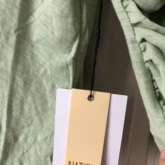 NWT Nation LTD Ruched sleeve tee - M - Picture 3 of 4